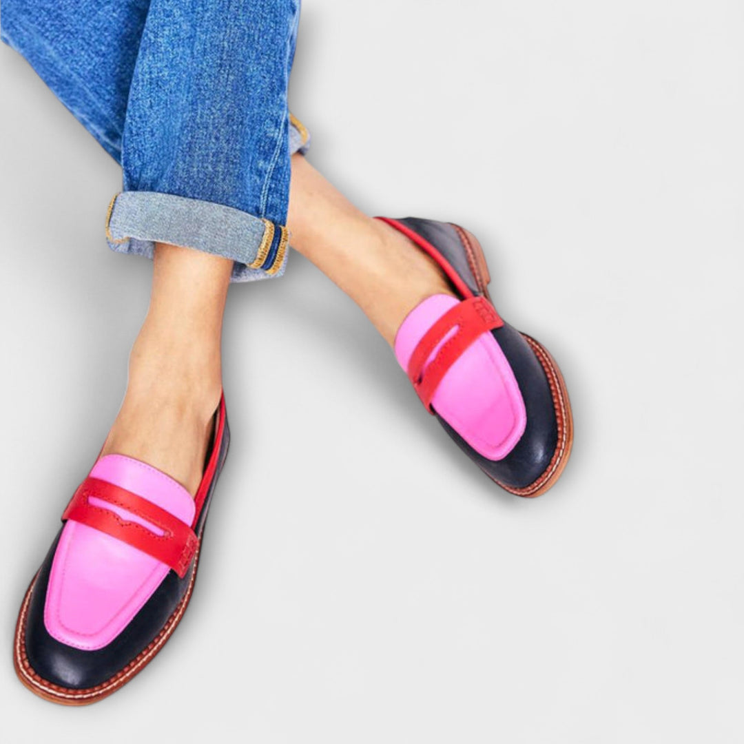 Briar | Round-Toe Colour-Block Loafers