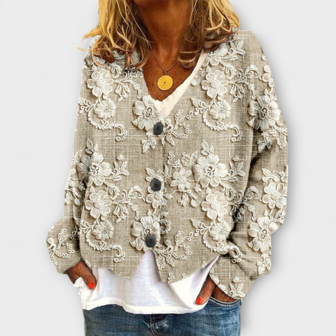 Stella | Floral Patterned Cardigan