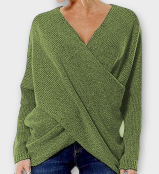 Heidi | Cross-Front Sweater