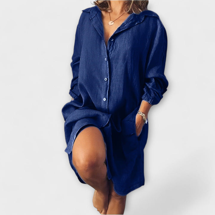 Isla | Casual Linen Blouse