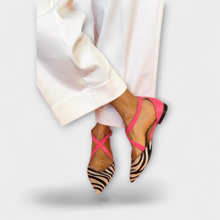 Zarella | Zebra Flats in Pink Power