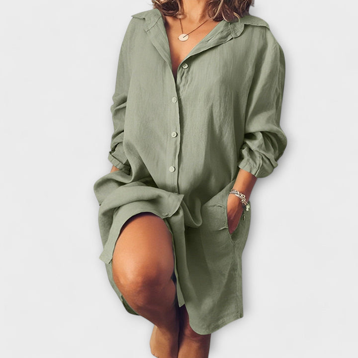 Isla | Casual Linen Blouse