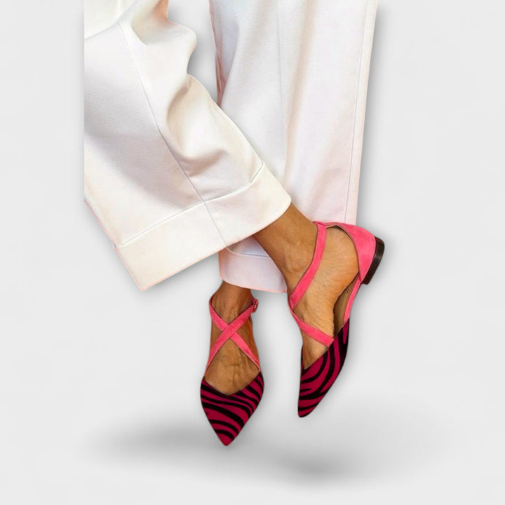Zarella | Zebra Flats in Pink Power
