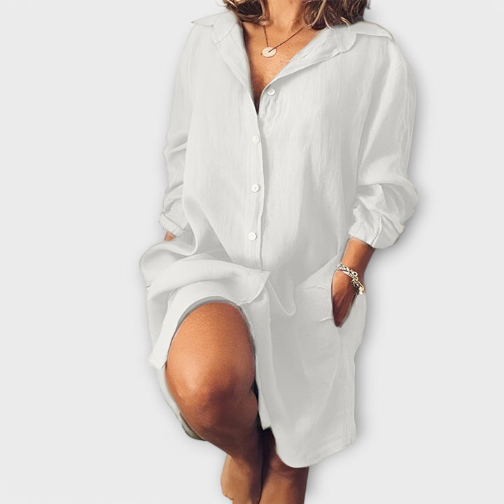 Isla | Casual Linen Blouse
