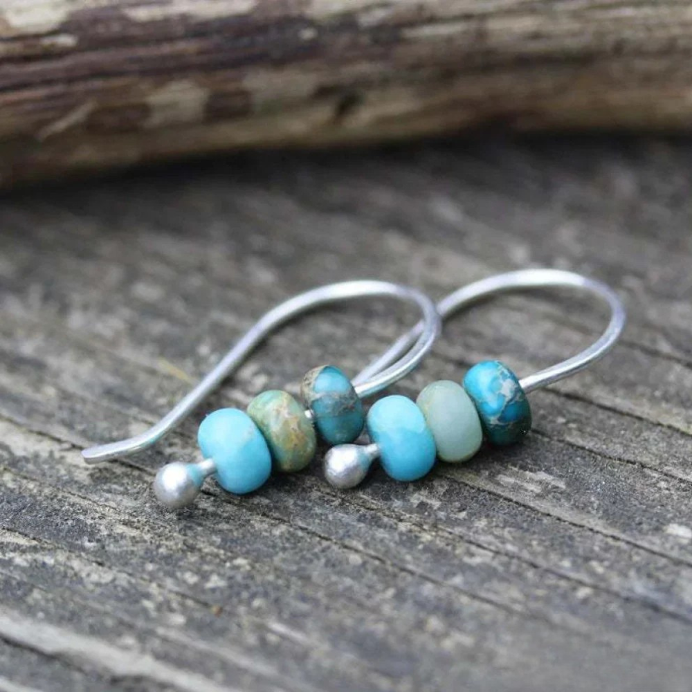 Selene | Turquoise Pearl Earrings