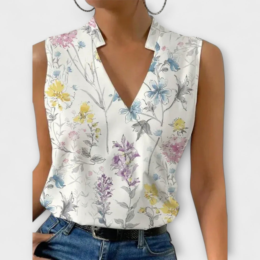 Lila | Soft V-Neck Summer Top