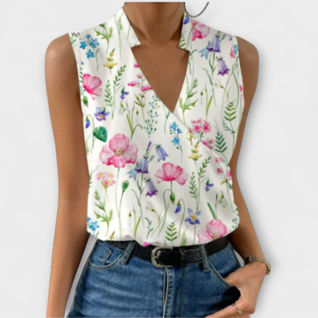 Lila | Soft V-Neck Summer Top