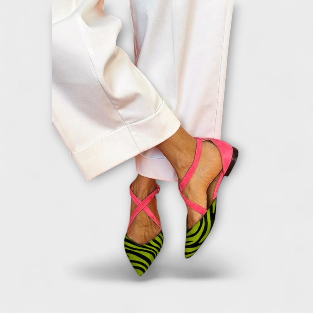 Zarella | Zebra Flats in Pink Power