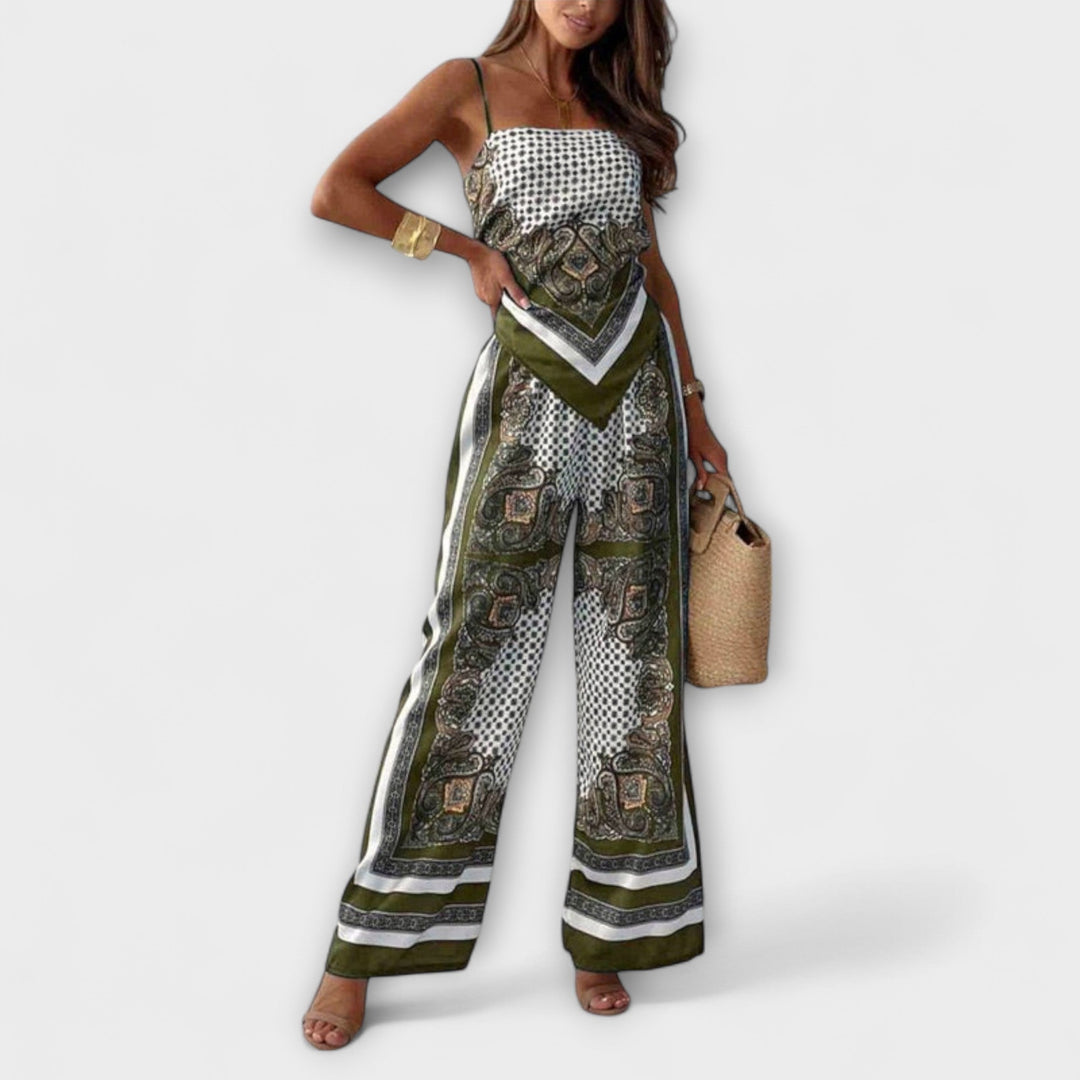Dakota | Chic Lace-Up Vest & Pants Set
