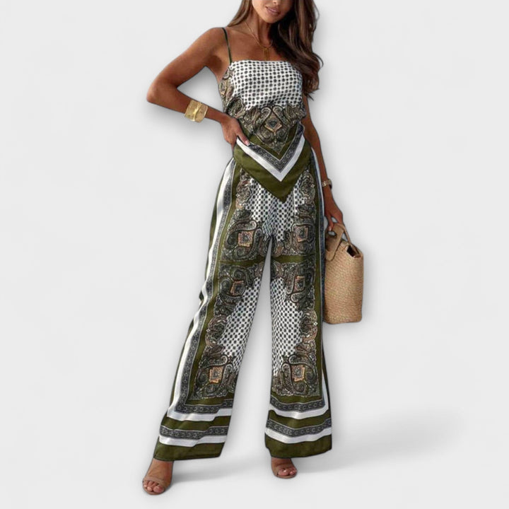 Dakota | Chic Lace-Up Vest & Pants Set