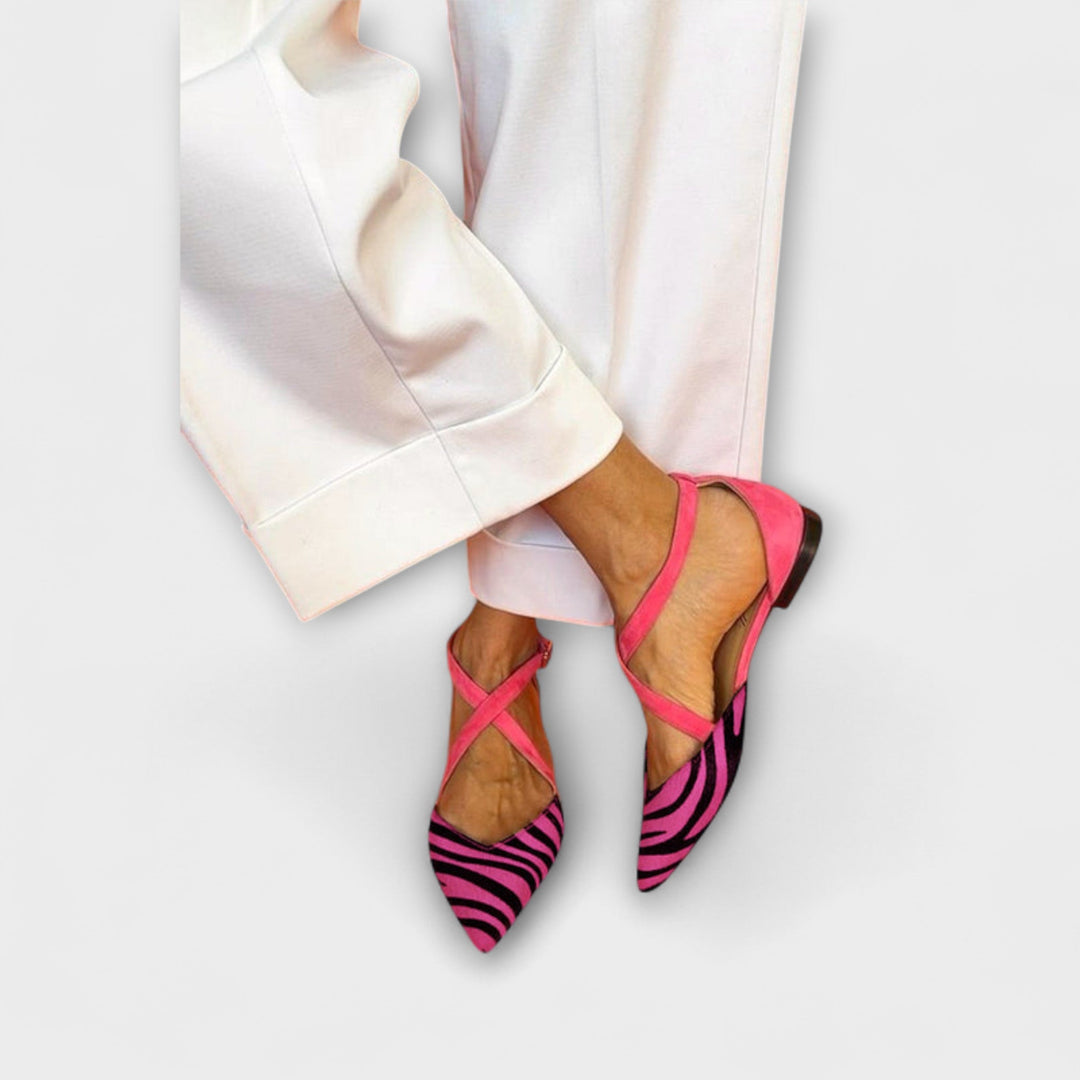 Zarella | Zebra Flats in Pink Power