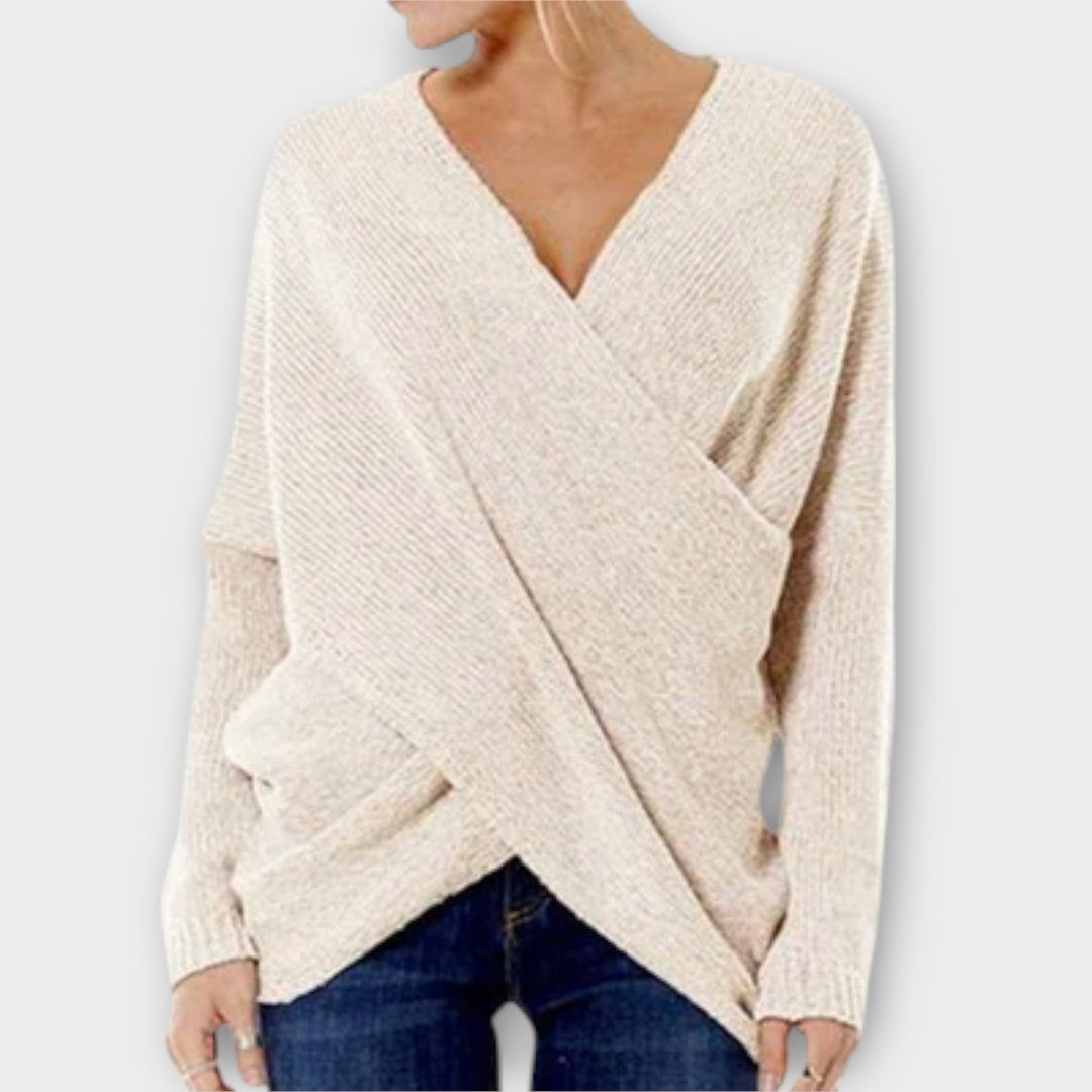 Heidi | Cross-Front Sweater