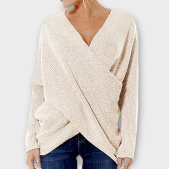 Heidi | Cross-Front Sweater