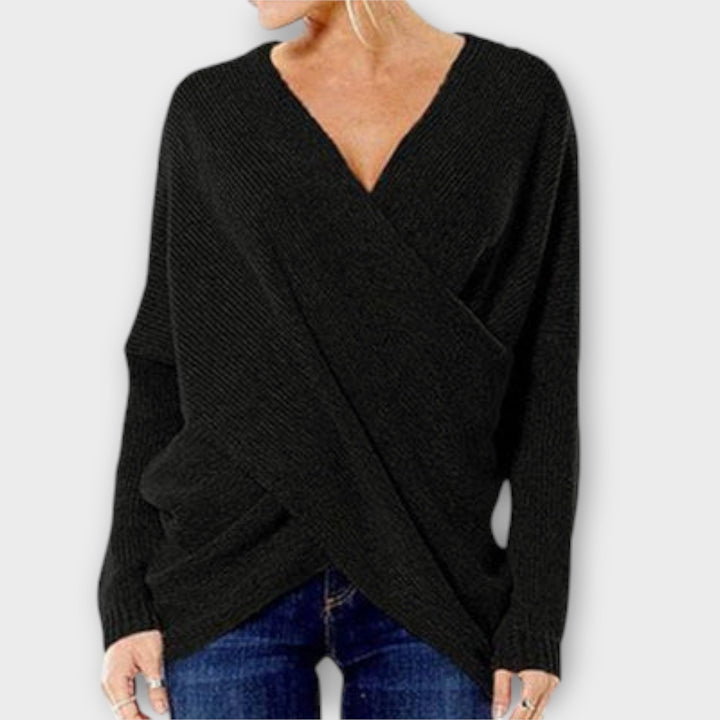 Heidi | Cross-Front Sweater