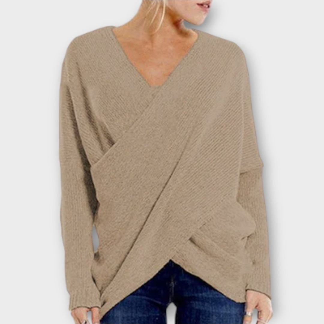 Heidi | Cross-Front Sweater