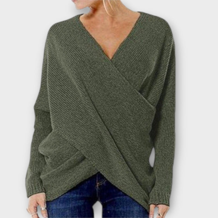 Heidi | Cross-Front Sweater